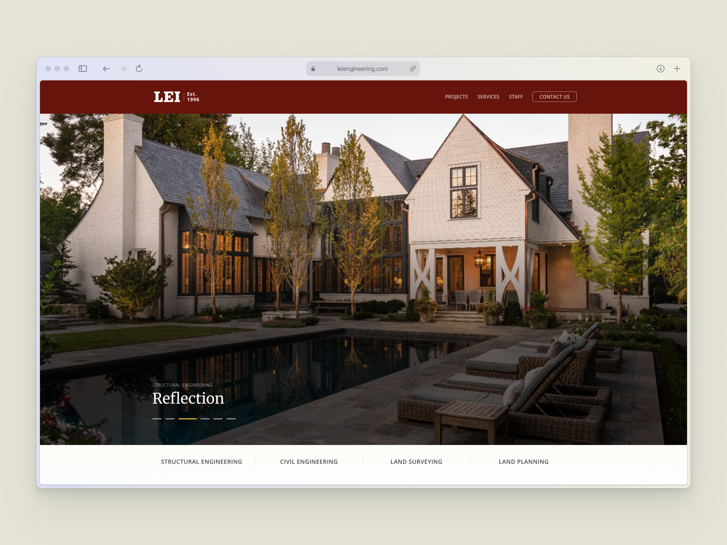 LEI Engineering homepage hero